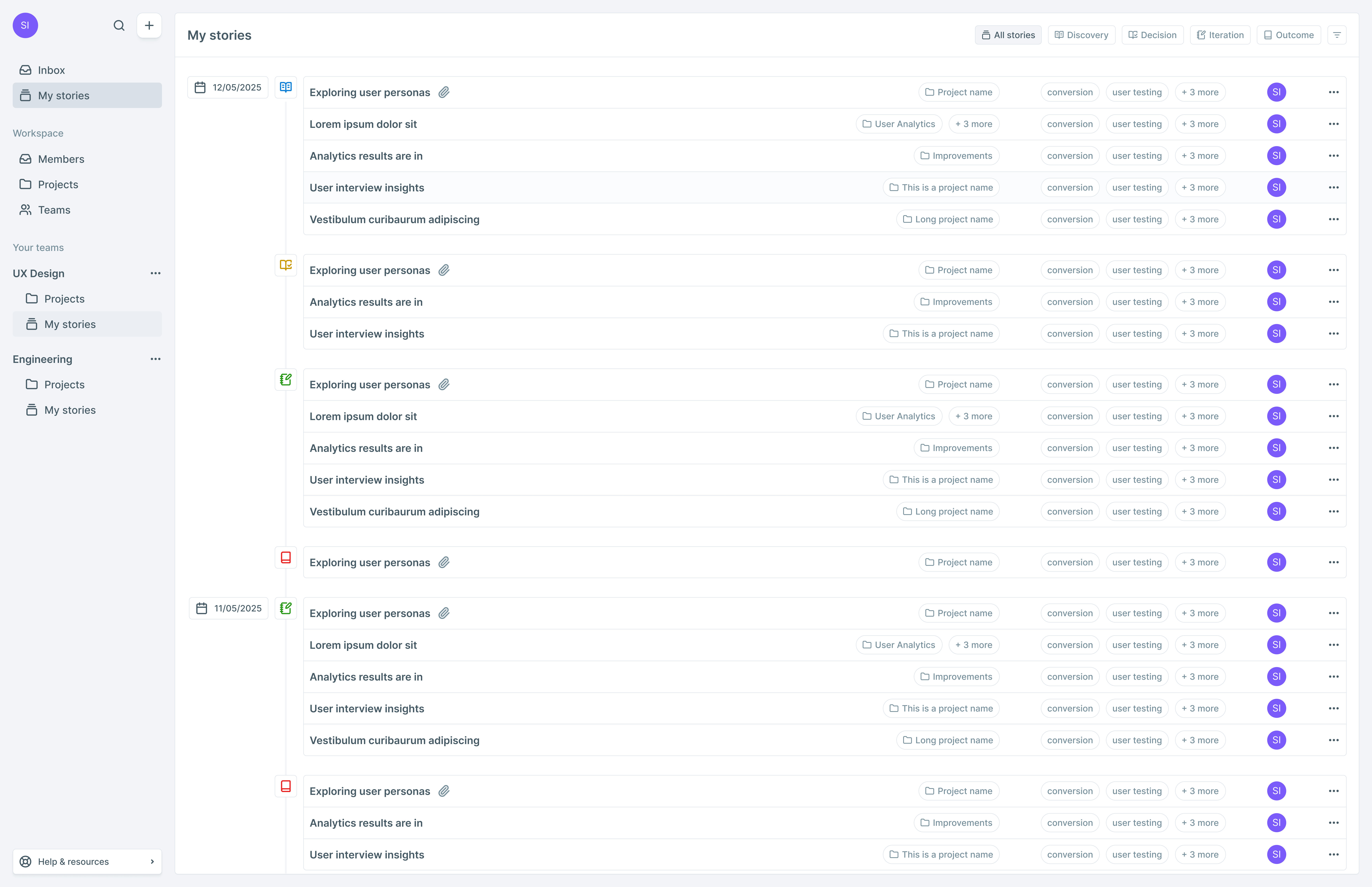 Early Exploration: My Stories