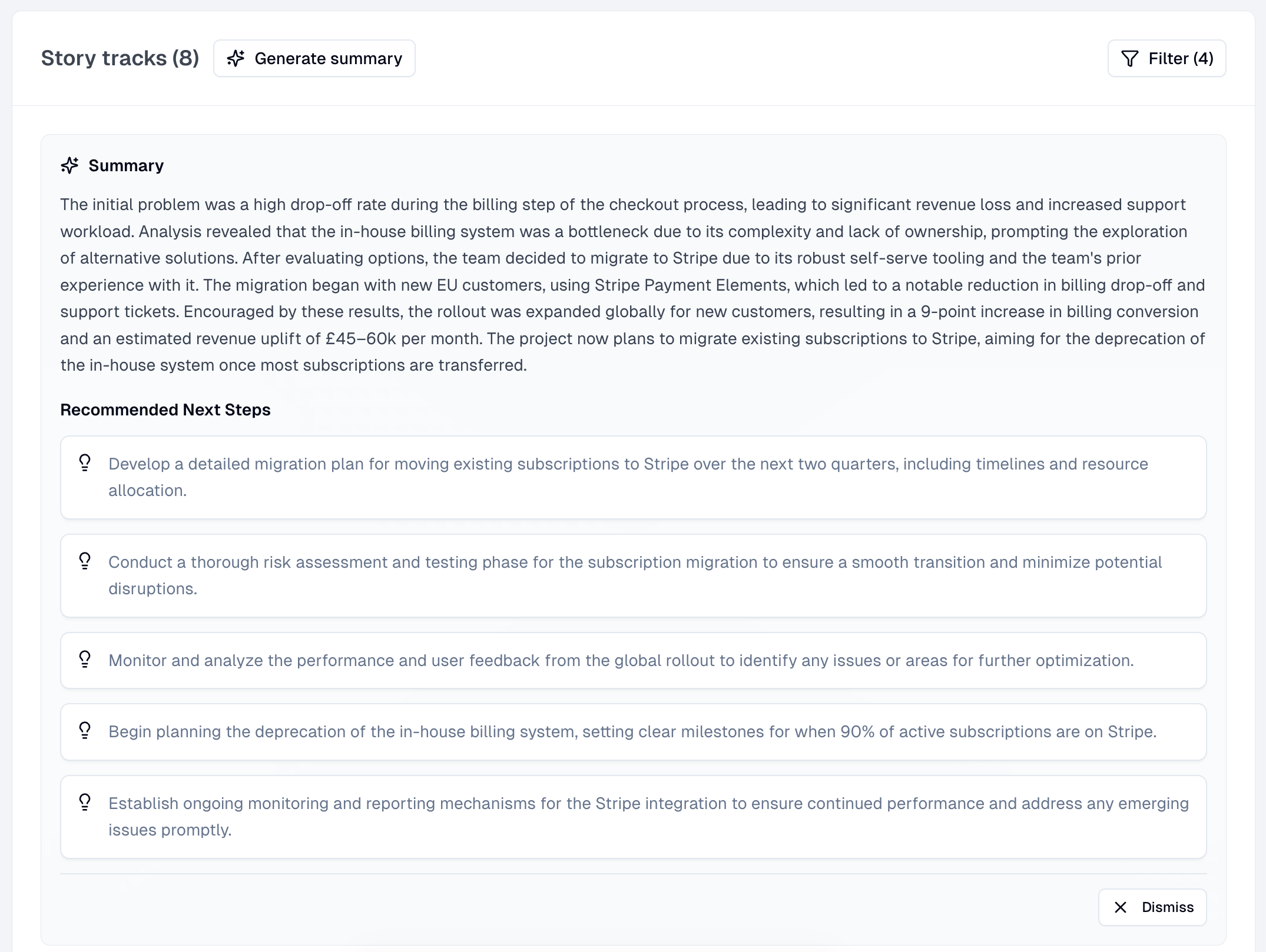 Live App: AI Summary
